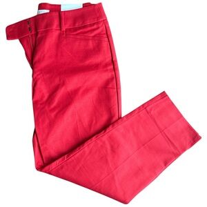 LOFT Riviera Slim Pants in Red
